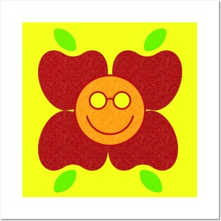 Super Cute Glasses Fruit Flower Posters and Art